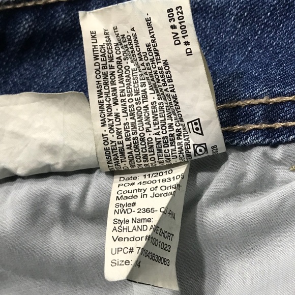 Nine West Jean Shorts Size 14/31 - Picture 6 of 6